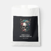 Skull Tattoo Rock and Roll Gothic Wedding Geschenktütchen (Vorderseite)