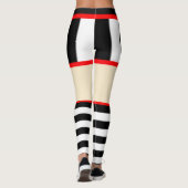 Skull Tattoo Strickte Leggings (Rückseite)