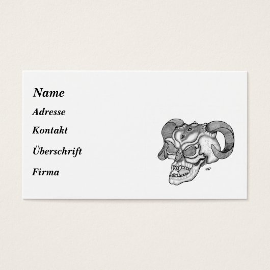Skull - Teufelschädel (Vorderseite)