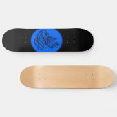 Skull - Teufelschädel mit Schlange Skateboard (Horizontal)