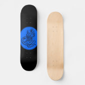 Skull - Teufelschädel mit Schlange Skateboard (Vorderseite)