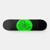 Skull - Teufelschädel mit Schlange Skateboard (Horizontal)