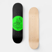 Skull - Teufelschädel mit Schlange Skateboard (Vorderseite)
