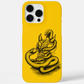 Skull - Teufelskopf mit Schlange iPhone 16 Pro Max Hülle