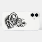 Skull - Teufelskopf mit Schlange Case-Mate iPhone Hülle (Rückseite (Horizontal))