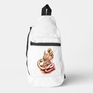 Skull - Teufelskopf mit Schlange Crossbody Bag