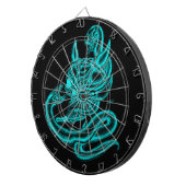 Skull - Teufelskopf mit Schlange Dartscheibe (Vorderseite rechts)