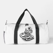 Skull - Teufelskopf mit Schlange Duffle Bag (Rückseite)