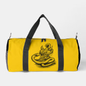 Skull - Teufelskopf mit Schlange Duffle Bag (Rückseite)
