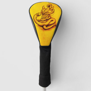 Skull - Teufelskopf mit Schlange Golf Headcover