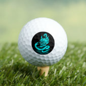 Skull - Teufelskopf mit Schlange Golfball (Insitu T-Shirt)