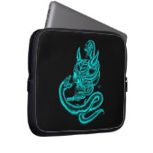 Skull - Teufelskopf mit Schlange Laptopschutzhülle (Vorne Rechts)