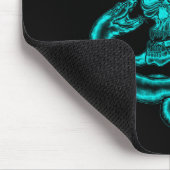 Skull - Teufelskopf mit Schlange Mousepad (Ecke)