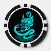 Skull - Teufelskopf mit Schlange Pokerchips (Vorderseite)