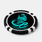 Skull - Teufelskopf mit Schlange Pokerchips (Einzeln)