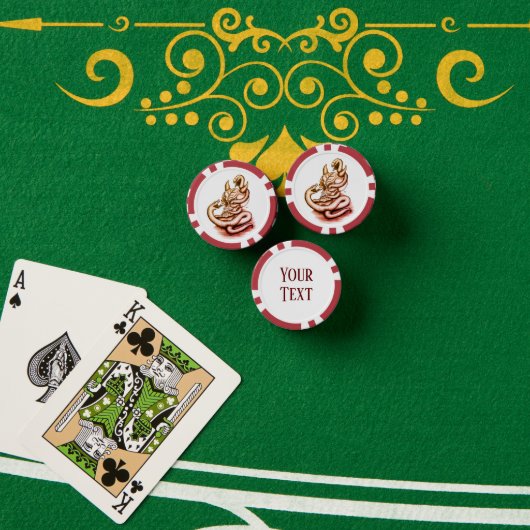 Skull - Teufelskopf mit Schlange Pokerchips (Pokertisch (Stapel))