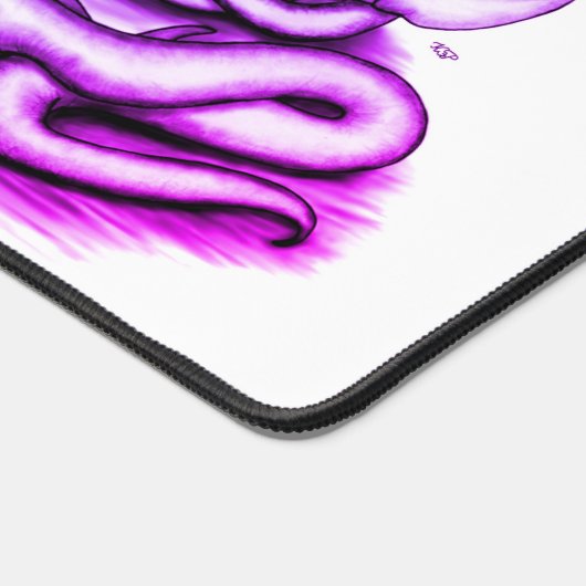 Skull - Teufelskopf mit Schlange Schreibtischunterlage (Ecke)