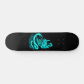 Skull - Teufelskopf mit Schlange Skateboard (Horizontal)