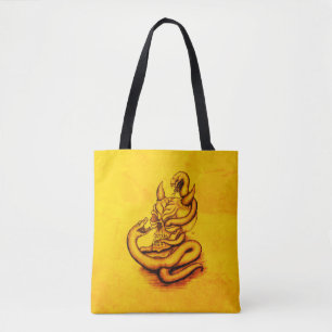 Skull - Teufelskopf mit Schlange Tasche