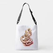 Skull - Teufelskopf mit Schlange Tragetaschen Mit Langen Trägern (Rückseite)