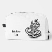 Skull - Teufelskopf mit Schlange Waschbeutel (Vorderseite)