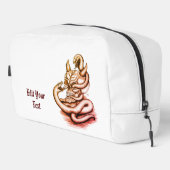 Skull - Teufelskopf mit Schlange Waschbeutel (Rechte Ecke)