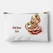 Skull - Teufelskopf mit Schlange Zubehörtasche (Rückseite)