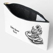 Skull - Teufelskopf mit Schlange Zubehörtasche (Offen)