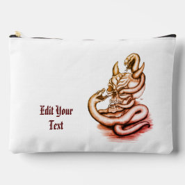 Skull - Teufelskopf mit Schlange Zubehörtasche