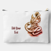 Skull - Teufelskopf mit Schlange Zubehörtasche (Rückseite)