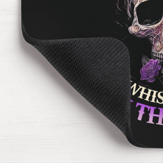 Skull They Whispered To Her You Can't With Stand T Mousepad (Ecke)