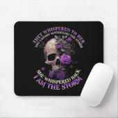 Skull They Whispered To Her You Can't With Stand T Mousepad (Mit Mouse)