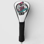 Skull Thrill: Reiten oder Die Golf Headcover (Vorderseite)