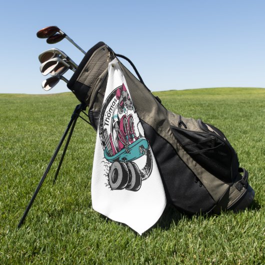 Skull Thrill: Reiten oder Die Golfhandtuch (Gras)