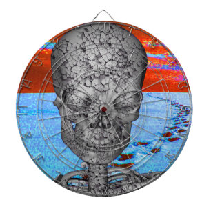 Skull Time Traveller Dartscheibe