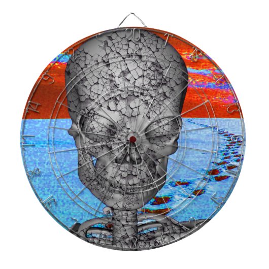 Skull Time Traveller Dartscheibe (vorne)