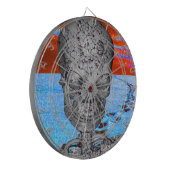 Skull Time Traveller Dartscheibe (Vorderseite Links)