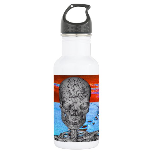 Skull Time Traveller Trinkflasche (Vorderseite)