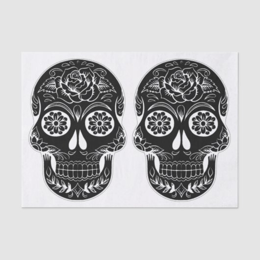 Skull-Tissue-Papier Seidenpapier (Vorderseite)