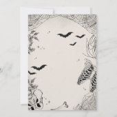 Skull tobt zu Party Halloween-Party Einladung (Rückseite)