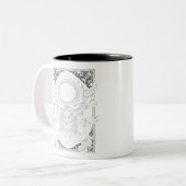 Skull, Todeskopf Zweifarbige Tasse (Vorderseite Links)