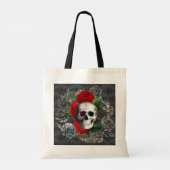 Skull Tote Bag Tragetasche (Rückseite)