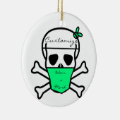 Skull-Tragen Maske Thunder_Cove Keramik Ornament (Rechts)