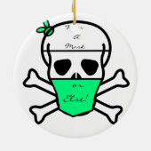 Skull-Tragen Maske Thunder_Cove Keramik Ornament (Hinten)
