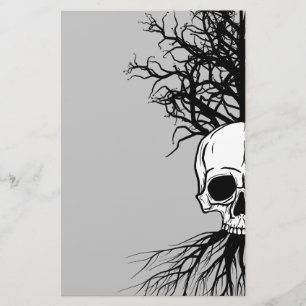 Skull & Tree Briefpapier