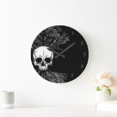 Skull & Tree Große Wanduhr (Zuhause)