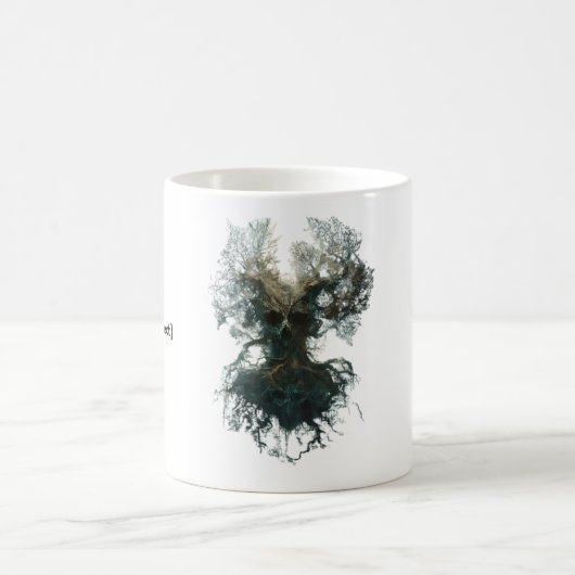 Skull Tree Surreal Dark Nature Kaffeetasse (Mittel)
