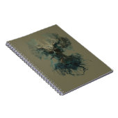 Skull Tree Surreal Dark Nature Notebook Notizblock (Rechte Seite)