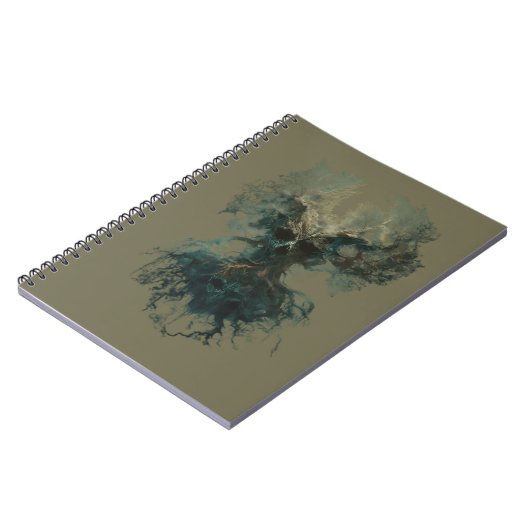 Skull Tree Surreal Dark Nature Notebook Notizblock (Linke Seite)