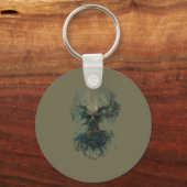 Skull Tree Surreal Dark Nature Schlüsselanhänger (Vorderseite)